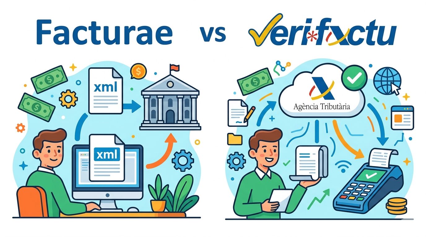 Facturae vs Verifactu: diferències i compatibilitats per complir la norma