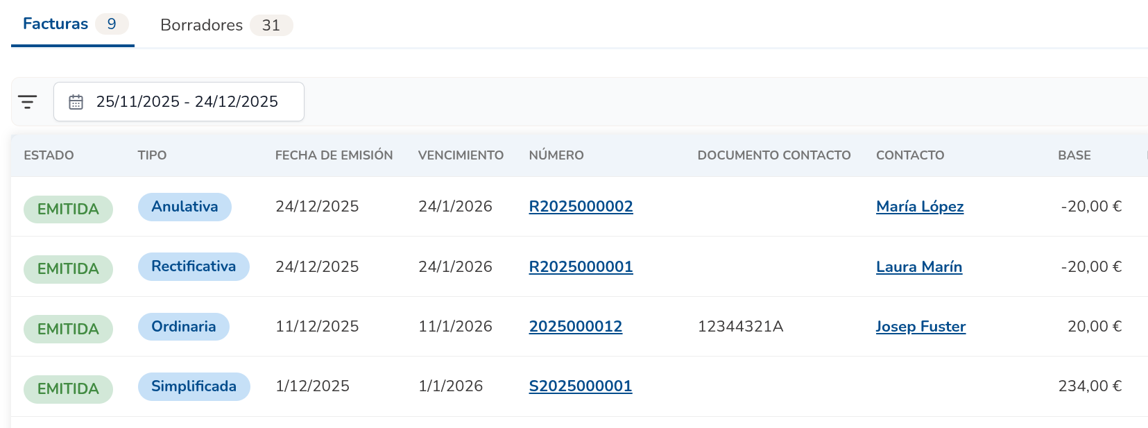 Todo tipo de facturas, sin complicaciones